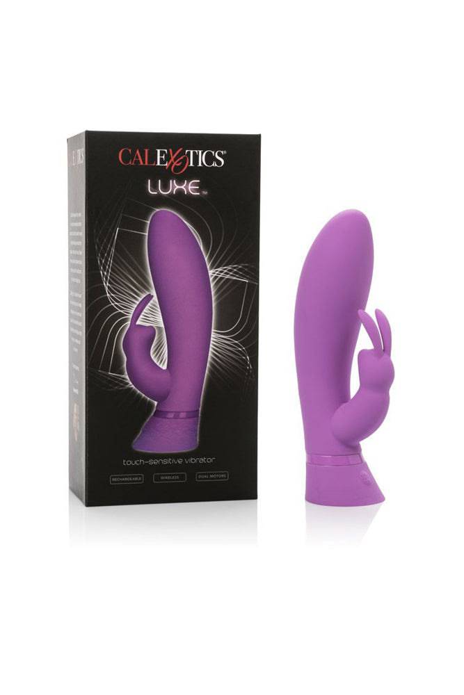 Cal Exotics - Luxe - Touch Sensitive Rabbit Vibrator - Purple - Stag Shop