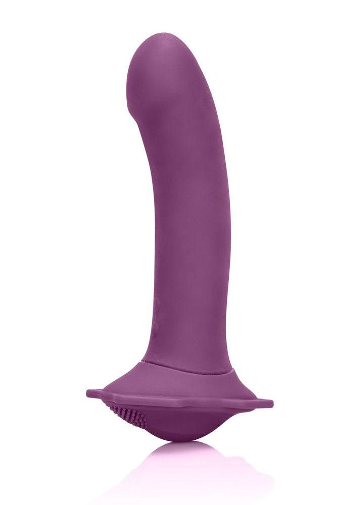 Cal Exotics - Me2 Rumbler Vibrating Strap-On - Purple - Stag Shop