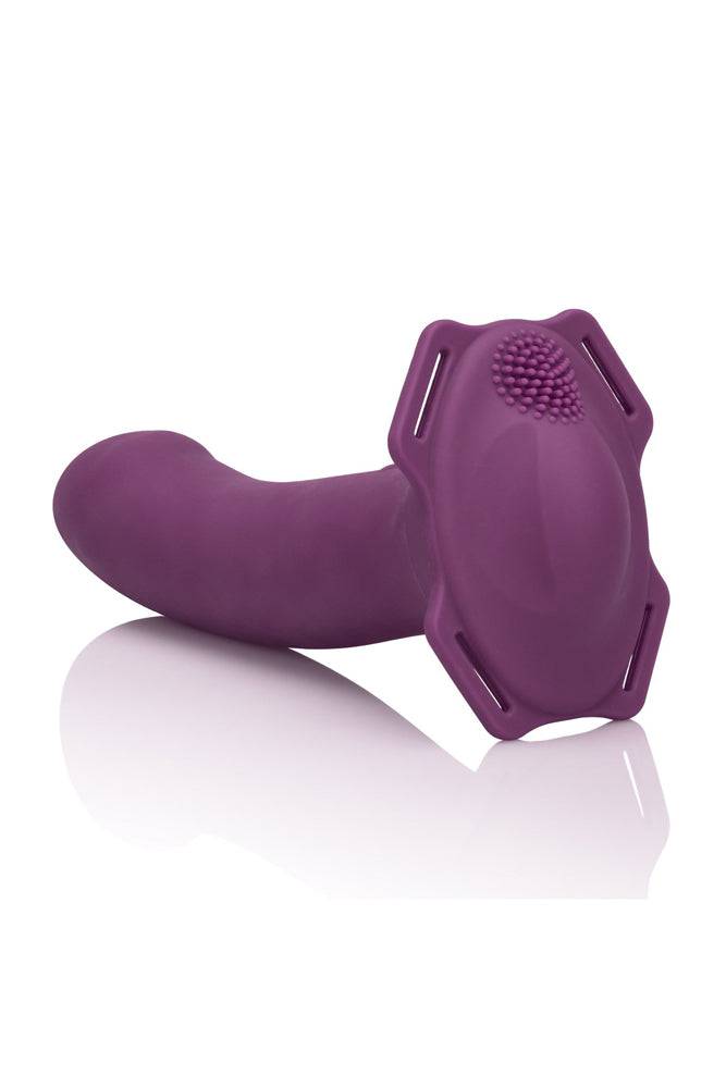 Cal Exotics - Me2 Rumbler Vibrating Strap-On - Purple - Stag Shop