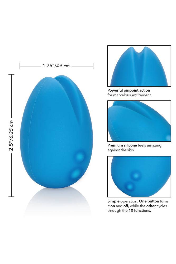 Cal Exotics - Mini Marvels - Silicone Marvelous EggCiter Vibrator - Blue - Stag Shop
