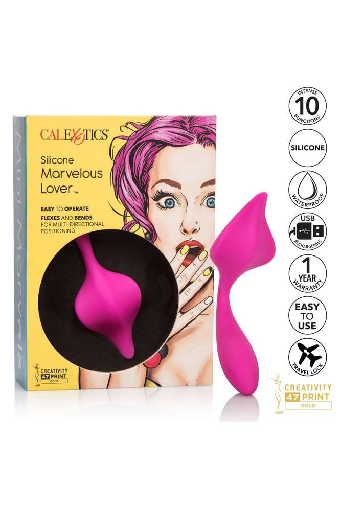 Cal Exotics - Mini Marvels - Silicone Marvelous Lover Vibrator - Pink - Stag Shop