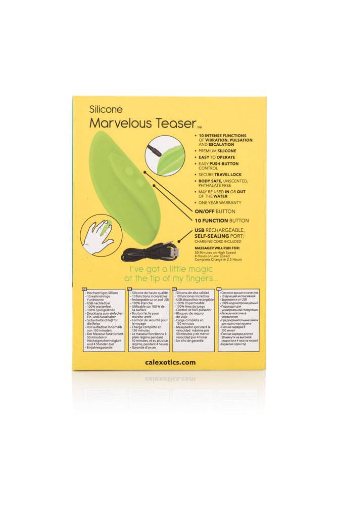 Cal Exotics - Mini Marvels - Silicone Marvelous Teaser Vibrator - Green - Stag Shop