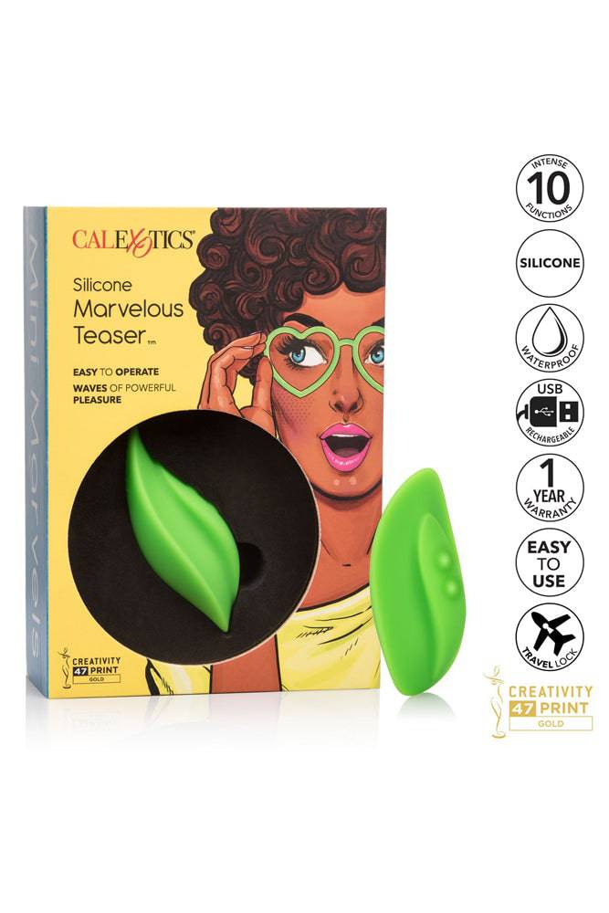 Cal Exotics - Mini Marvels - Silicone Marvelous Teaser Vibrator - Green - Stag Shop
