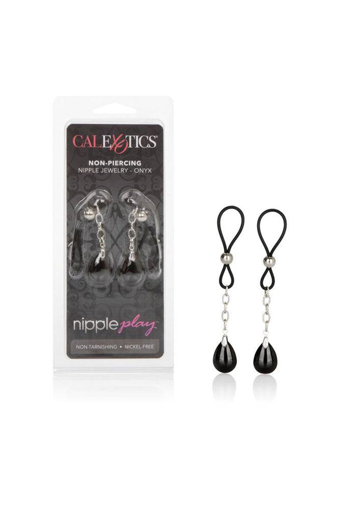 Cal Exotics - Nipple Play - Non-Piercing Nipple Jewelry - Onyx - Stag Shop