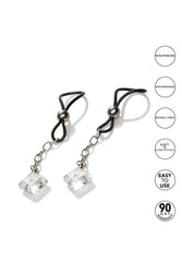 Cal Exotics - Nipple Play - Non-Piercing Nipple Jewelry - Crystal Gem - Stag Shop
