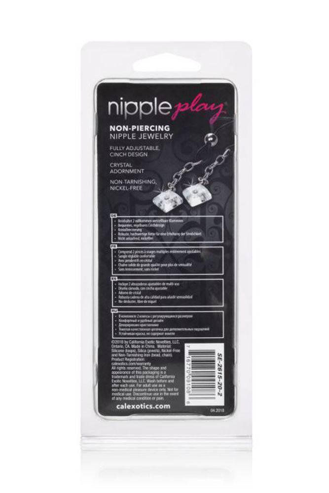 Cal Exotics - Nipple Play - Non-Piercing Nipple Jewelry - Crystal Gem - Stag Shop