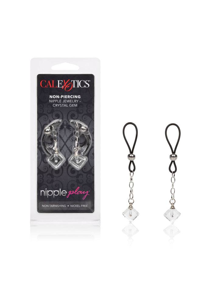 Cal Exotics - Nipple Play - Non-Piercing Nipple Jewelry - Crystal Gem - Stag Shop