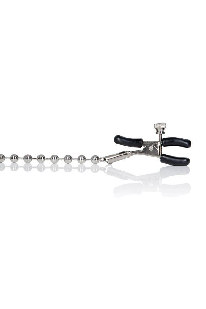 Cal Exotics - Nipple Play - Silver Beaded Nipple Clamps - Stag Shop