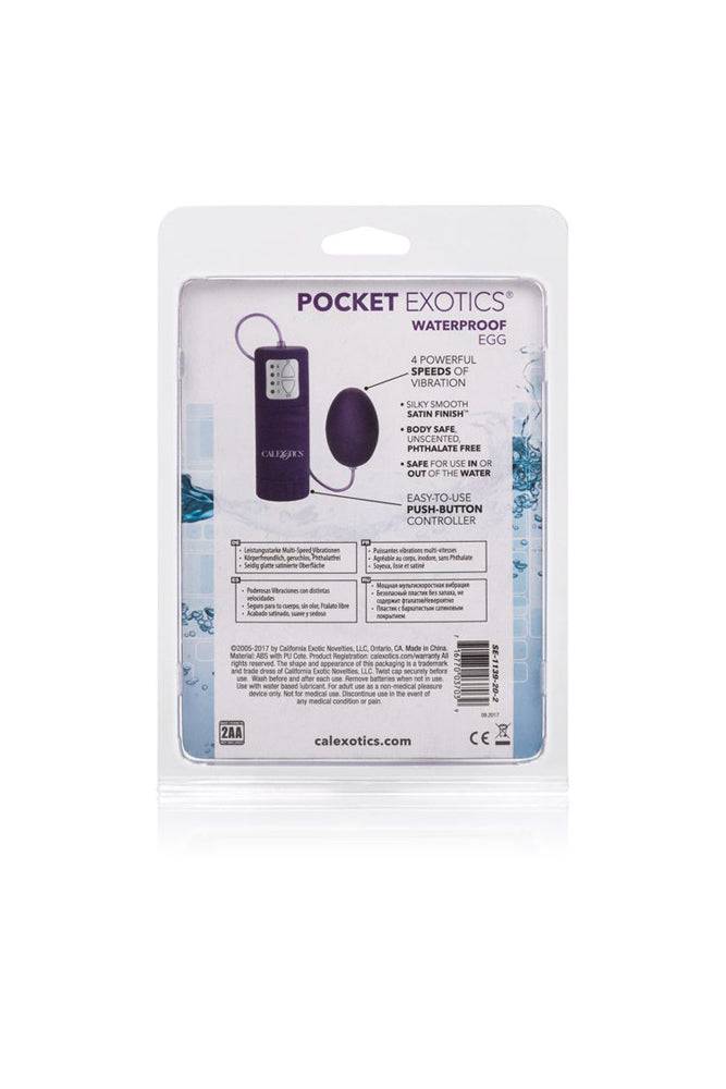 Cal Exotics - Pocket Exotics - Waterproof Egg Vibrator - Purple - Stag Shop