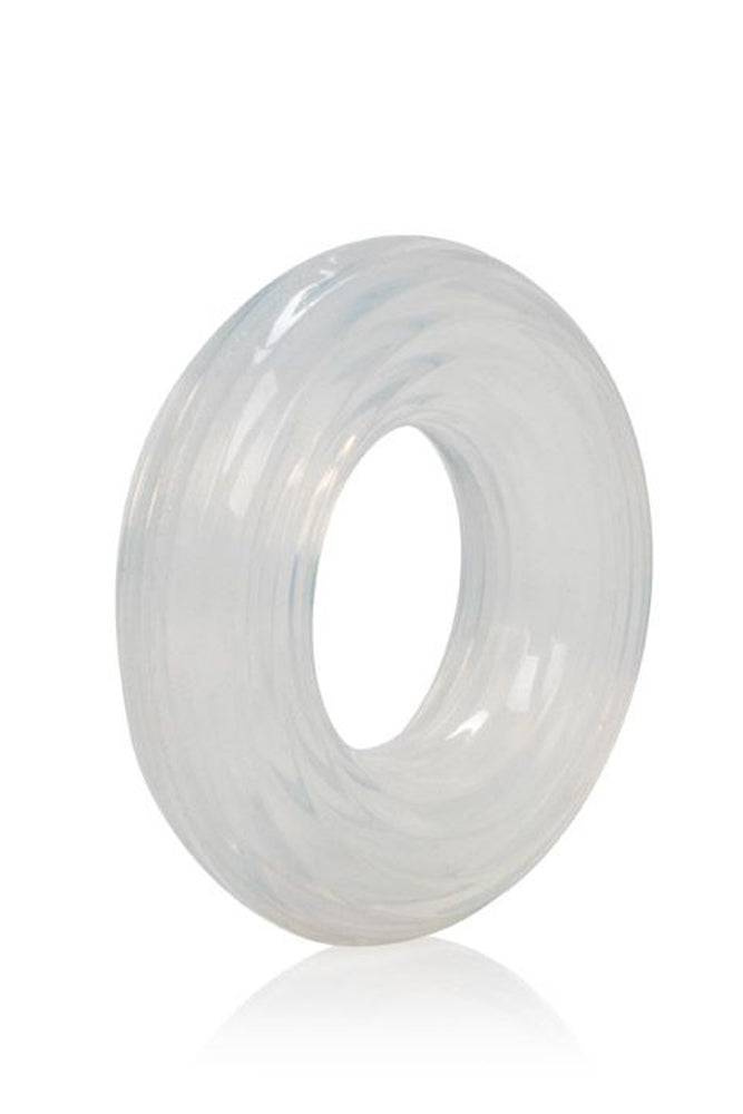 Cal Exotics - Premium Silicone Large Cock Ring - Clear - Stag Shop
