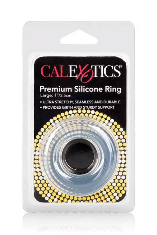 Cal Exotics - Premium Silicone Large Cock Ring - Clear - Stag Shop