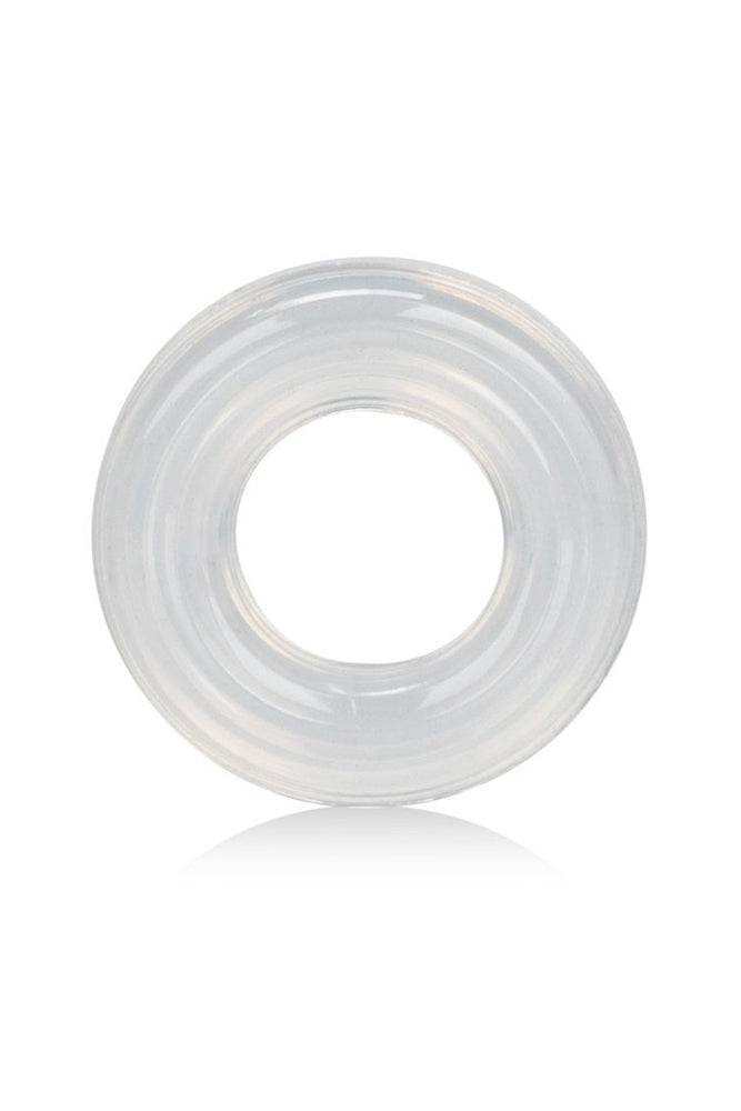 Cal Exotics - Premium Silicone Large Cock Ring - Clear - Stag Shop