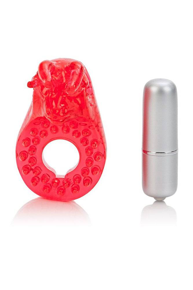 Cal Exotics - Couples Enhancer - Raging Bull Vibrating Cock Ring - Red - Stag Shop