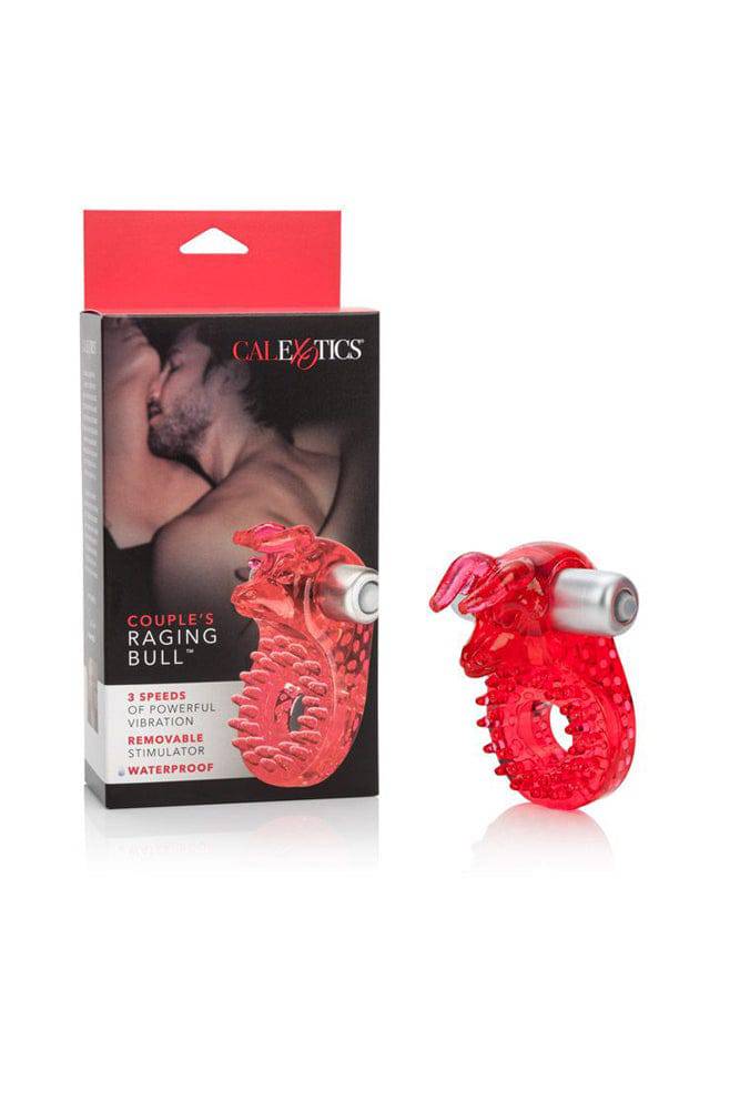 Cal Exotics - Couples Enhancer - Raging Bull Vibrating Cock Ring - Red - Stag Shop