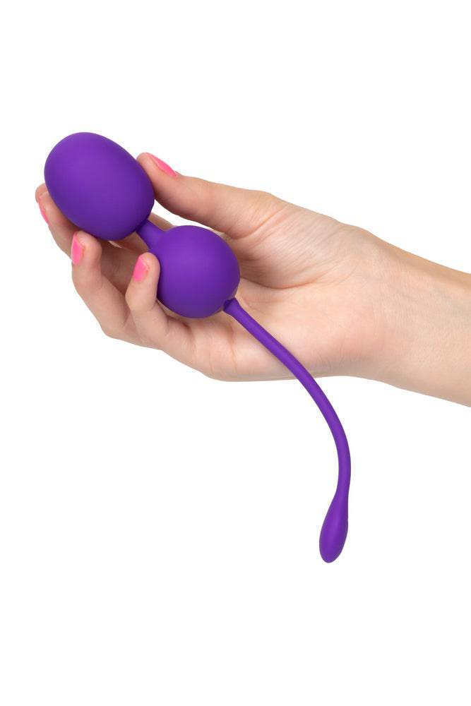 Cal Exotics - Rechargeable Dual Kegel Balls - Purple - Stag Shop