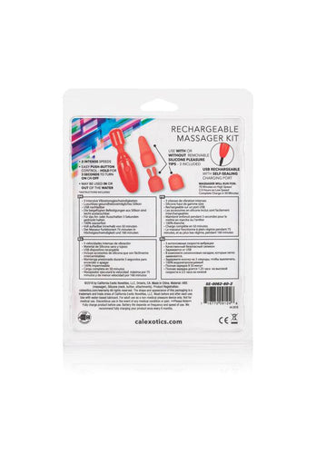 Cal Exotics - Rechargeable Massager Kit - Coral - Stag Shop