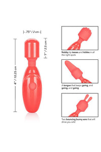 Thumbnail for Cal Exotics - Rechargeable Massager Kit - Coral - Stag Shop