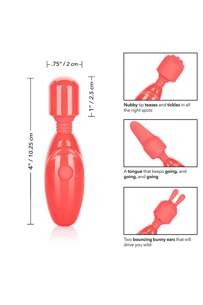 Cal Exotics - Rechargeable Massager Kit - Coral - Stag Shop