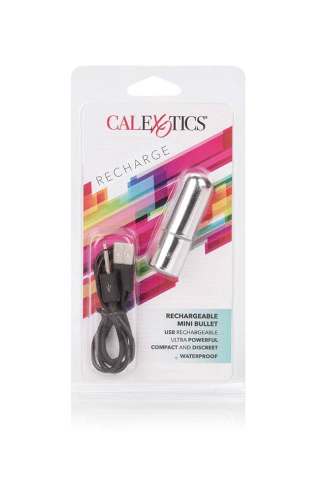Cal Exotics - Rechargeable Mini Bullet Vibrator - Silver - Stag Shop