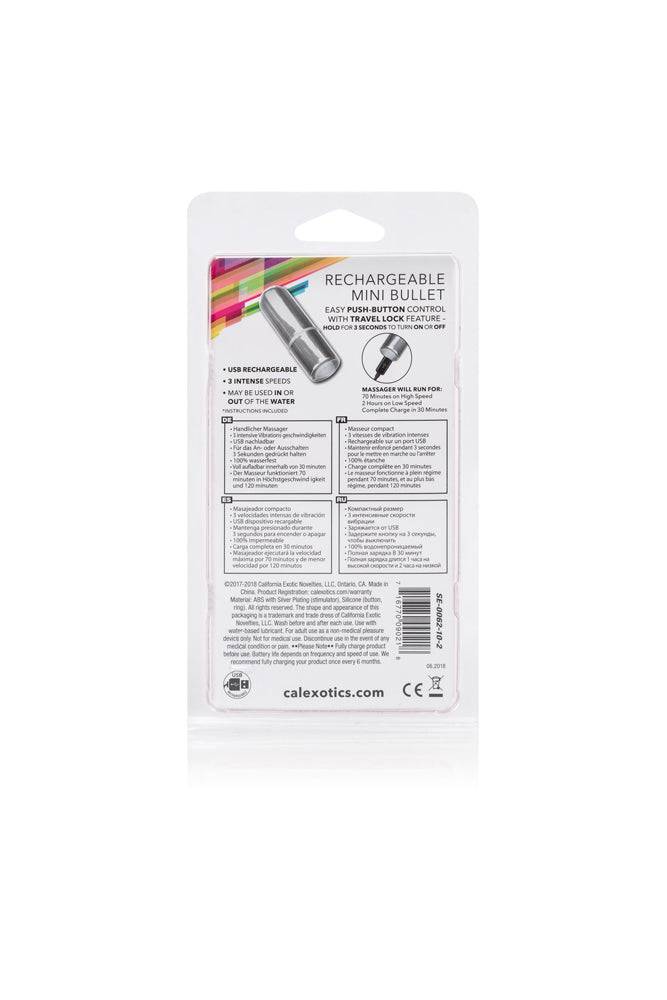 Cal Exotics - Rechargeable Mini Bullet Vibrator - Silver - Stag Shop