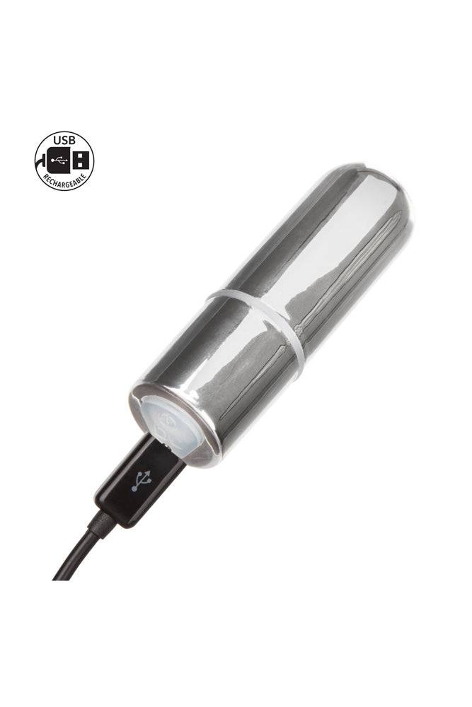 Cal Exotics - Rechargeable Mini Bullet Vibrator - Silver - Stag Shop