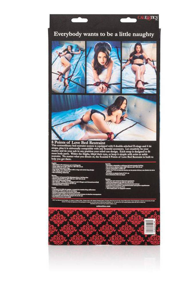 Cal Exotics - Scandal - 8 Points of Love Bed Restraint - Stag Shop