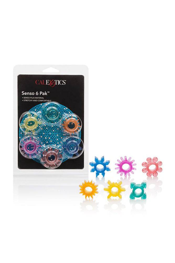 Cal Exotics - Senso 6-pack Textured Cock Rings - Stag Shop