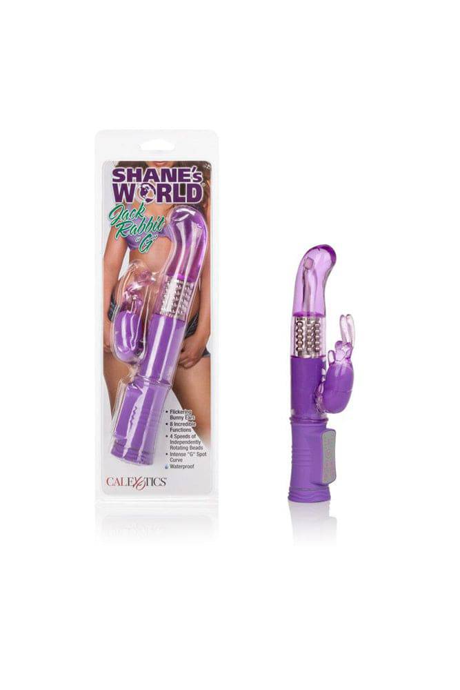 Cal Exotics - Shane's World - Jack Rabbit 'G' Vibrator - Purple - Stag Shop