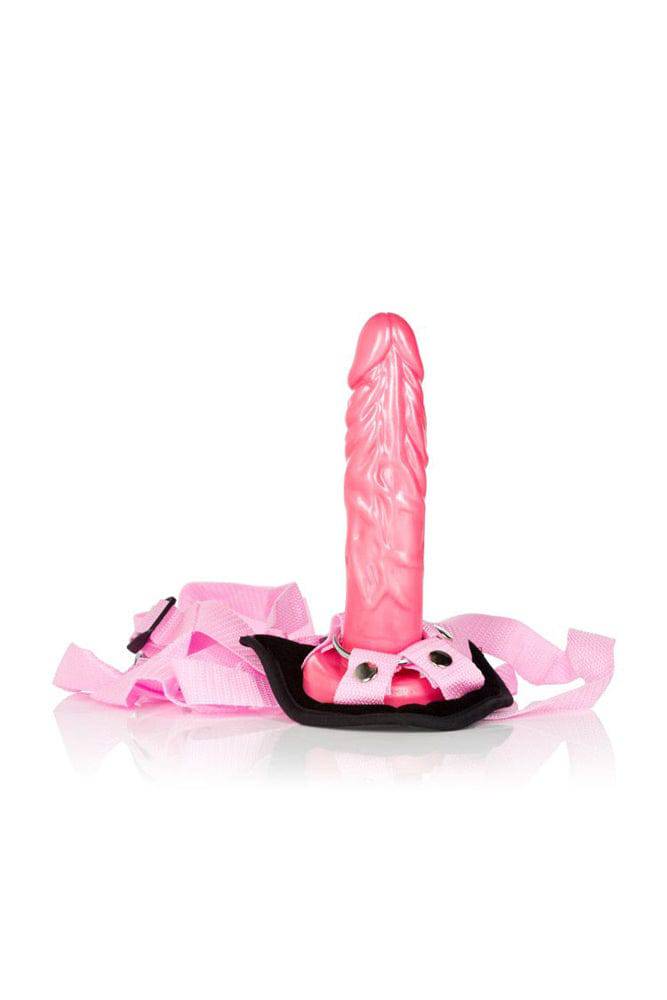 Cal Exotics - Shane's World - Pink Harness With Stud Strap-On Set - Stag Shop