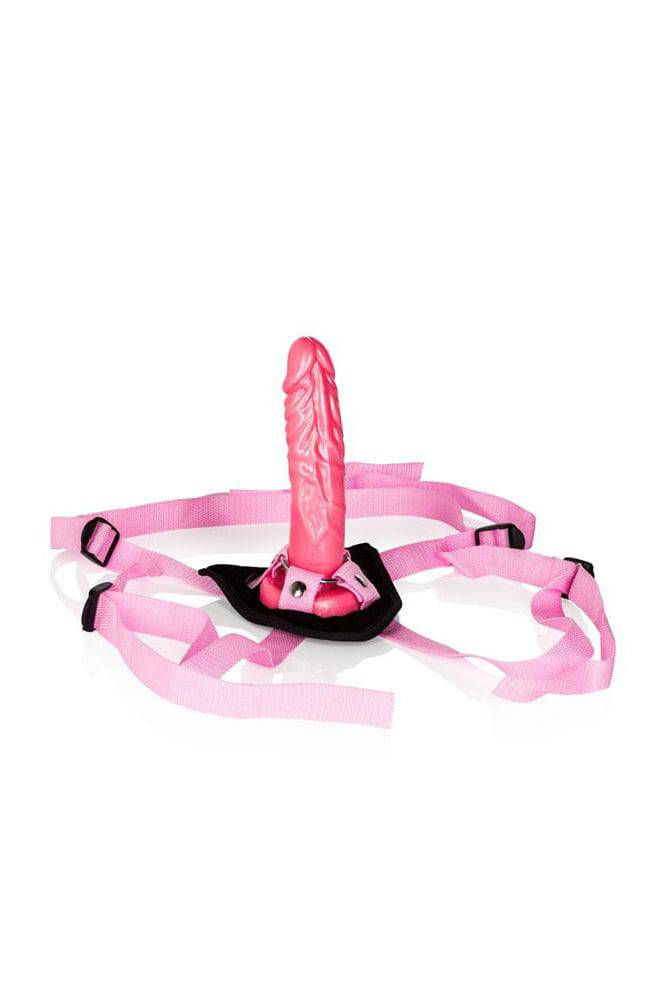 Cal Exotics - Shane's World - Pink Harness With Stud Strap-On Set - Stag Shop