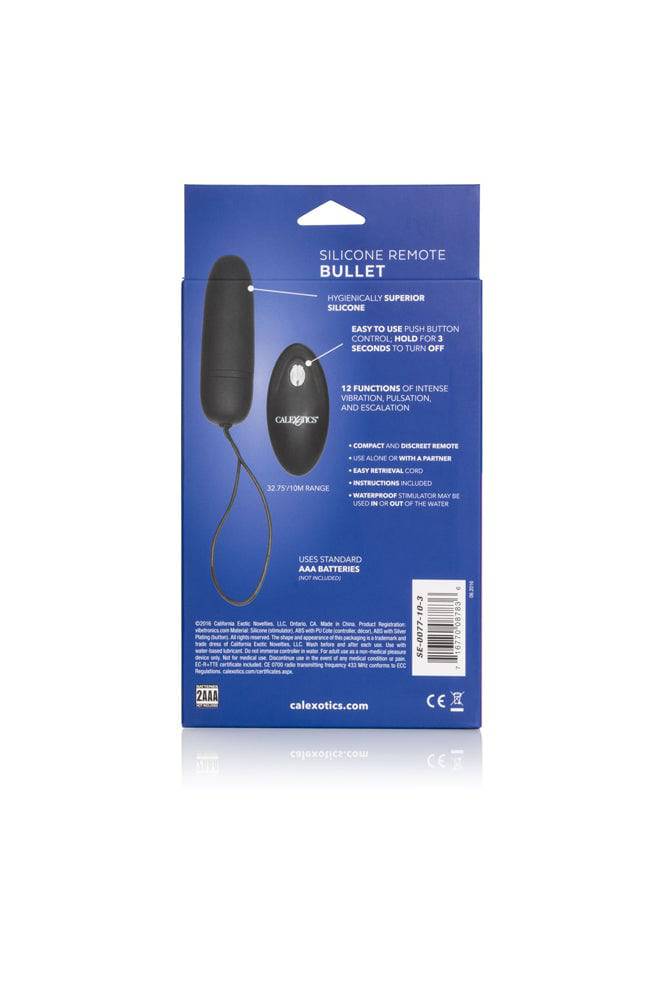 Cal Exotics - Silicone Remote Bullet Vibrator - Black - Stag Shop