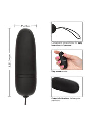 Cal Exotics - Silicone Remote Bullet Vibrator - Black - Stag Shop
