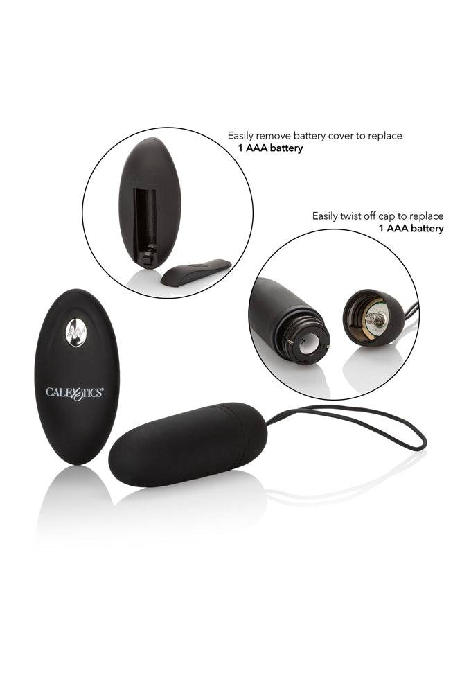 Cal Exotics - Silicone Remote Bullet Vibrator - Black - Stag Shop