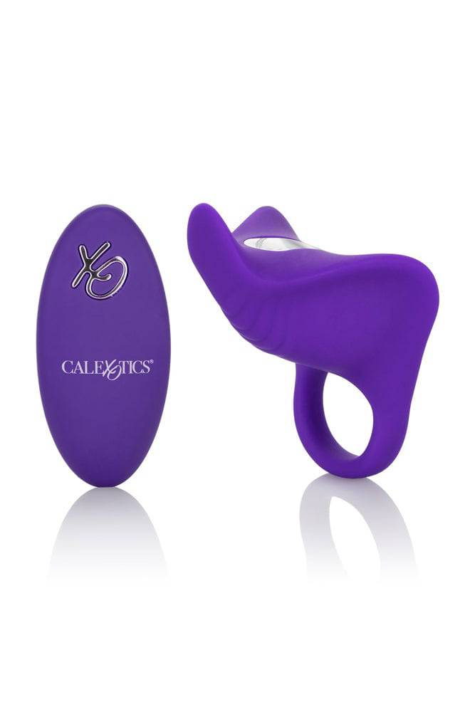 Cal Exotics -Silicone Remote Orgasm Cock Ring - Purple - Stag Shop