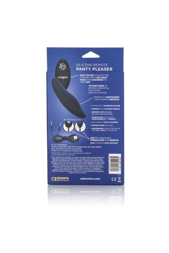 Cal Exotics - Silicone Remote Panty Pleaser Vibe - Black - Stag Shop
