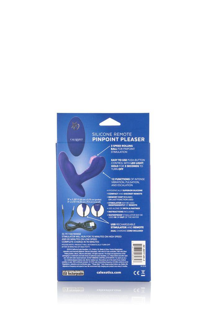 Cal Exotics - Silicone Remote Pinpoint Pleaser Anal Probe - Purple - Stag Shop