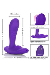 Cal Exotics - Silicone Remote Pinpoint Pleaser Anal Probe - Purple - Stag Shop