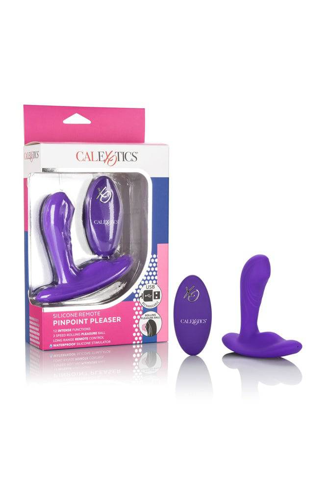 Cal Exotics - Silicone Remote Pinpoint Pleaser Anal Probe - Purple - Stag Shop