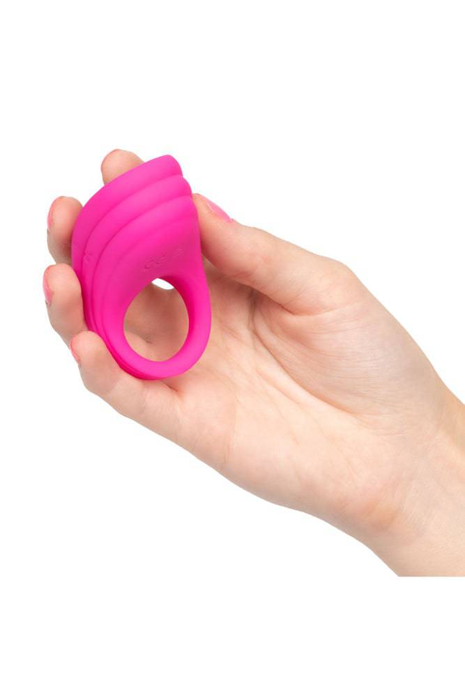 Cal Exotics - Silicone Remote Pleasure Cock Ring - Pink - Stag Shop