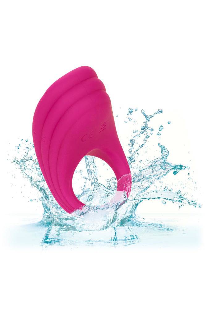 Cal Exotics - Silicone Remote Pleasure Cock Ring - Pink - Stag Shop