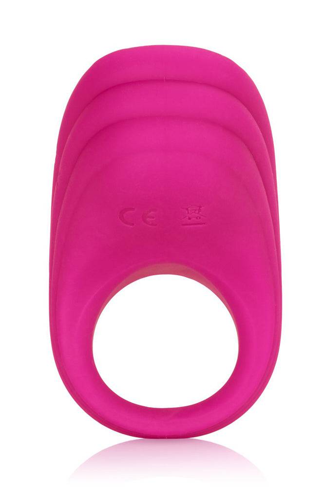 Cal Exotics - Silicone Remote Pleasure Cock Ring - Pink - Stag Shop