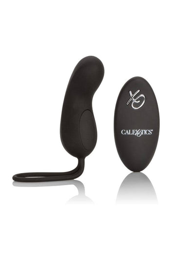 Cal Exotics - Silicone Remote Rechargeable Curve Vibrator - Black - Stag Shop