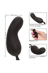 Cal Exotics - Silicone Remote Rechargeable Curve Vibrator - Black - Stag Shop