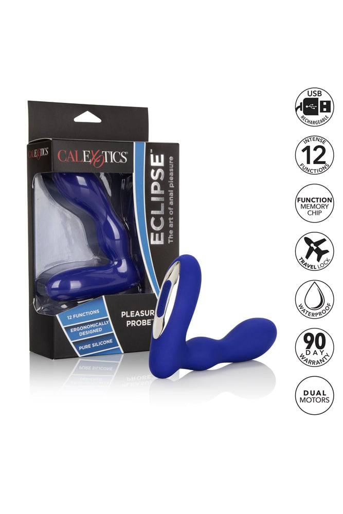 Cal Exotics - Eclipse - Vibrating Pleasure Anal Probe - Blue - Stag Shop