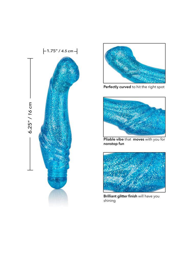 Cal Exotics - Sparkle - 'G' Glitz G-spot Vibrator - Blue - Stag Shop