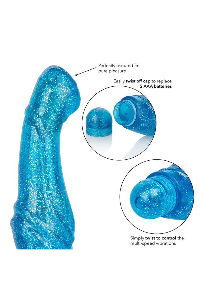 Cal Exotics - Sparkle - 'G' Glitz G-spot Vibrator - Blue - Stag Shop