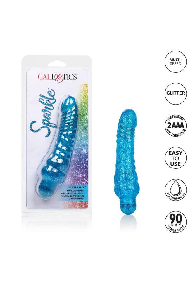 Cal Exotics - Sparkle - Glitter Jack Realistic Vibrator - Assorted Colours - Stag Shop