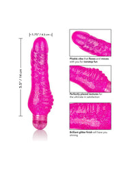 Cal Exotics - Sparkle - Shimmer Stud Realistic Vibrator - Pink - Stag Shop