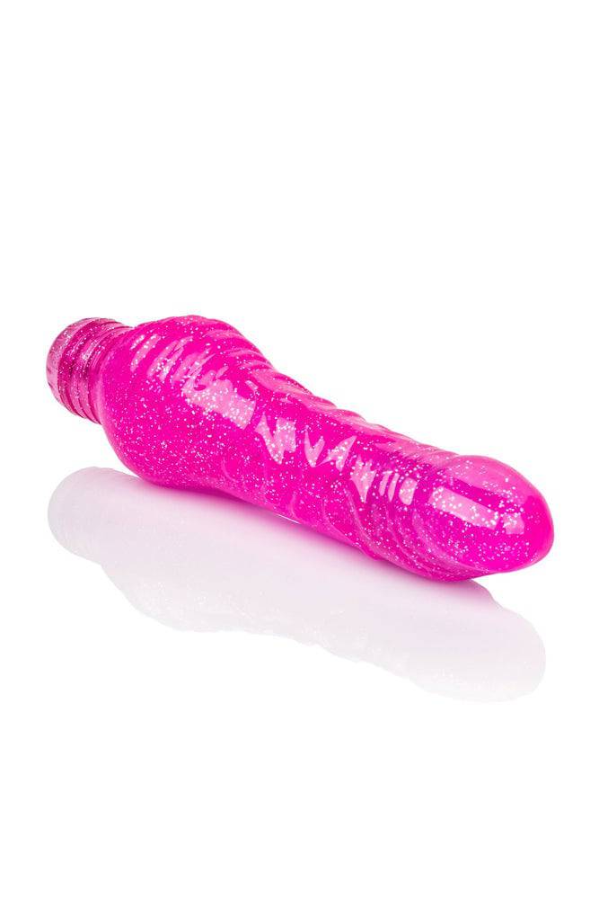 Cal Exotics - Sparkle - Shimmer Stud Realistic Vibrator - Pink - Stag Shop