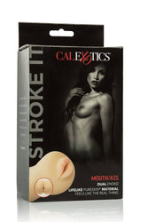 Cal Exotics - Stroke It - Mouth & Ass Dual Ended Stroker - Stag Shop